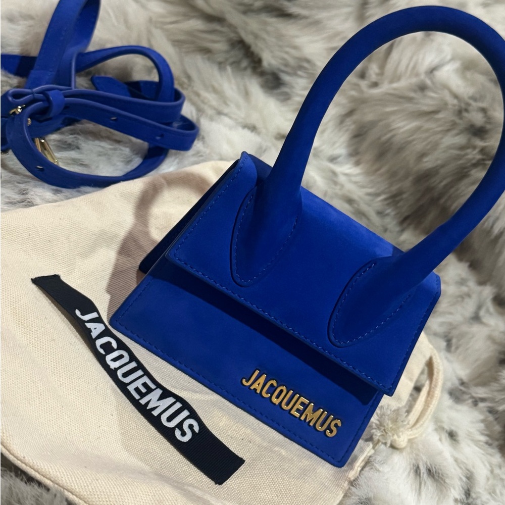 Jacquemus Le Chiquito in Blue Suede